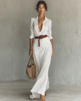 Victoria | Müheloses Maxikleid in Weiß