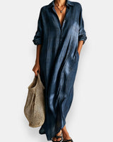 Massiel - Kariertes Hemd Kleid in Blau