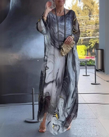Paetyn - Charmantes Seiden-Chiffon-Kleid in Grau