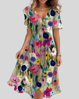 Naomie – Elegantes Sommerkleid für Frauen in Mehrfarbig
