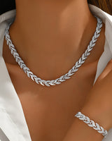 CLAUDINE | HANDGEFERTIGTES SCHWANZFLOSSEN-SCHMUCKSET in Silber