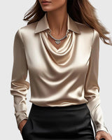 Sylvia | Luxuriöse Bluse in Gold