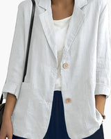 Damen Blazer im lässigen Business Look in Weiß