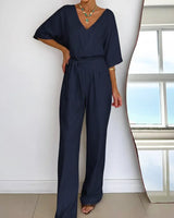 Modischer Damen-Jumpsuit in Marineblau