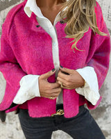 Keylah - Elegante Strick Jacke in Rosa