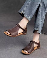 Shanera – Sandalen Mit Offener Zehenpartie Und Fersenriemen in Braun