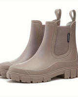 Maria | Damen Wasserdichte Slip-On Chelsea Stiefel in Braun