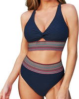 VALERA | Dein eleganter Bauch-Weg-Bikini in Marineblau