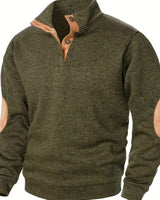 Kashyap – Sweatshirt mit Stehkragen Und Langen Ärmeln in Grün