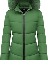 Emmas | Winterjacke mit Kapuze in Grün