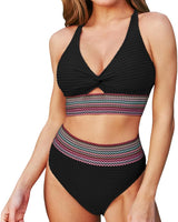 VALERA | Dein eleganter Bauch-Weg-Bikini in Schwarz