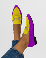 Juliy – Bunte Boho-Halbschuh in Gelb