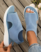 Ishae - Gepolsterte Sandale in Blau
