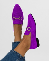 Juliy – Bunte Boho-Halbschuh in Violett