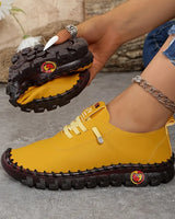 Hilga – Turnschuh Mit Schnürung Und Flexibler Sohle in Gelb