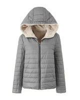 Gesteppte Pufferjacke für Frauen - Sofiane in Grau