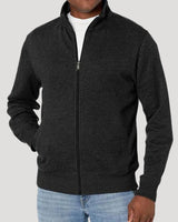 Alfredo - Frühlings Jacke Mit Langen Ärmeln Und Reißverschluss in Schwarz