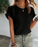Renia | Stilvolles Sommer-T-Shirt in Schwarz