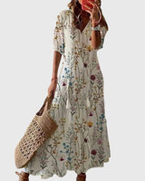 Amalia™ | Retro Bohemian Sommerkleid in Floral