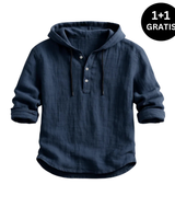 ANGELI | Luxus-Kapuzenshirt in Dunkelblau