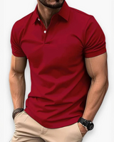 Renan - Stilvolles Sommer-Polo für Männer in Rot