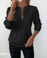 Birgit™ | Eleganter Stilvoller Strickpullover in Schwarz