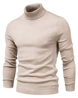Harvey - Eleganter Rollkragenpullover in Khaki