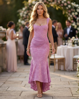 Kamila | Elegantes Kleid mit femininer Taille in Rosa