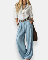 Orable - Set aus Hemd und Hose in Blau