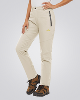 Damen wasserdichte Thermohose in Beige