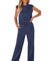 Esperanza – Zweiteiliges Set im Lässig Stil in Marineblau