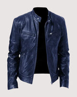 Patrick | Lederjacke für Herren in Blau