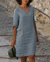 Abagail | Damen Modisches Kleid | Sommer in Grau