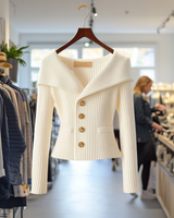 KARLA I LUXURIÖSE STRICKJACKE in Weiß