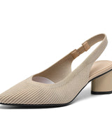 Dannon - Stilvolle Slingback-Absatzsandalen in Beige