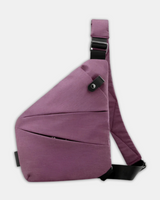 Liv | Sichere Schultertasche aus Nylon in Magenta