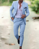 Danilo™ - Eleganter Herren Anzug (Sakko+Hose) in Hellblau