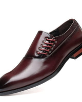Francis - Formale Business-Schuhe in Weinrot