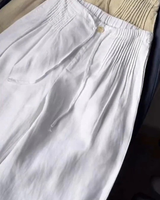 Kuupik – Weite Hose Aus Leinen in Weiß