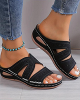 Emma | Orthopädische Komfort-Sandale für Damen in Schwarz