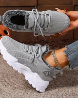 Rugaile - Winter Warmer Gefütterter Orthopädischer Sneaker in Grau