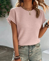 Renia | Stilvolles Sommer-T-Shirt in Hellrosa