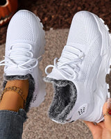 Rugaile - Winter Warmer Gefütterter Orthopädischer Sneaker in Weiß