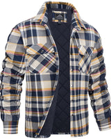Darius | Herren-Holzfällerjacke im karierten Design in Jaune