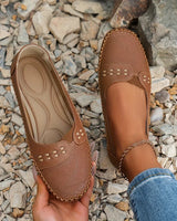 Johanna | Damen Stilvolle Orthopädische Bequeme Slip-On-Schuhe in Braun