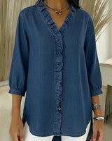 VERA | Die sichere Bluse für jeden Tag in Marineblau