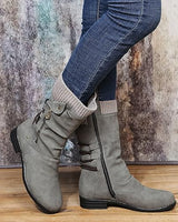 Ysaria | Ortho Zipper Winterstiefel in Grau