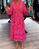 Carmilla - Lebhaftes Bedrucktes Kleid in Pink (Fast ausverkauft)