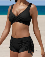 Nora | Modisches Trendy Bikini Set in Schwarz