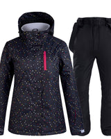 Warmer und wasserdichter Skianzug für Damen - Liora in Set mit schwarzer Hose